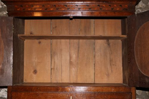 WELSH OAK SECRETAIRE PRESS CUPBOARD CIRCA 1800 - ADDITIONAL PHOTO 4