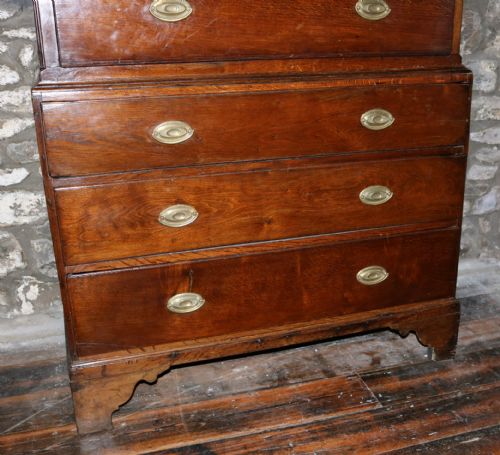WELSH OAK SECRETAIRE PRESS CUPBOARD CIRCA 1800 - ADDITIONAL PHOTO 5