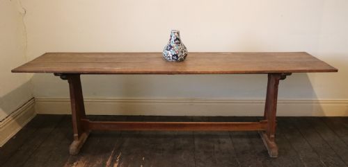 Arts and Crafts Oak Medieval-style Dining or Serving Table, Circa 1900.