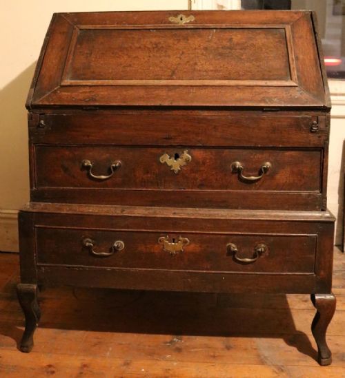 Welsh Oak Bureau on Stand, Circa 1760