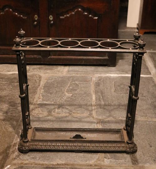 Original Victorian Cast Iron Umbrella or Walking Stick Stand, Circa 1880