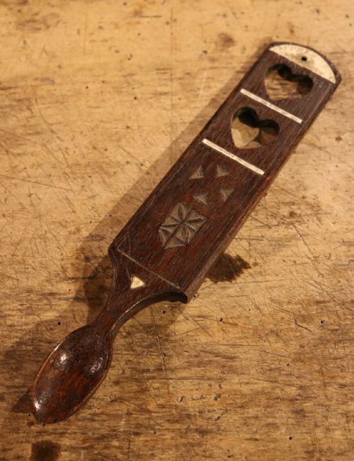 Welsh Lovespoon of First World War and Welsh Guards Interest,  Inscribed "Ypres 1917"