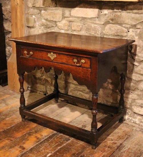 Welsh Oak Side Table, Circa 1730