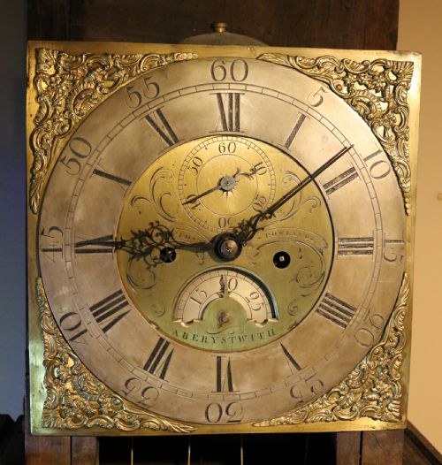 fig 3. Welsh Oak Longcase Grandfather 8 Day Clock with Brass Dial, c.1780