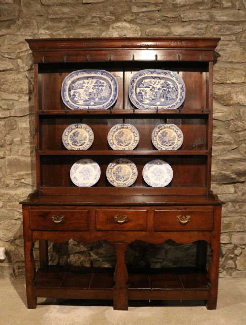 fig 1. Small Welsh Oak Dresser with Potboard Base, circa 1770