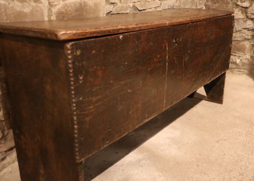 ELIZABETHAN WELSH OAK SIXPLANK CHEST CIRCA 1560 - ADDITIONAL PHOTO 4