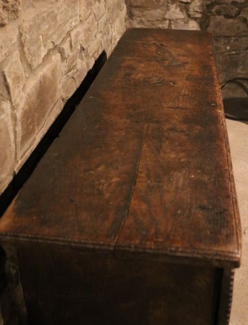 ELIZABETHAN WELSH OAK SIXPLANK CHEST CIRCA 1560 - ADDITIONAL PHOTO 5