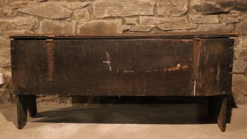 ELIZABETHAN WELSH OAK SIXPLANK CHEST CIRCA 1560 - ADDITIONAL PHOTO 11