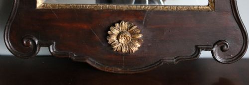 GEORGIAN CHIPPENDALE MIRROR WITH GILT DECORATION IN ORIGINAL UNTOUCHED CONDITION SWANSEA WALES CIRCA 1800 - ADDITIONAL PHOTO 3