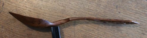 EXQUISITE WELSH FRUITWOOD LOVESPOON CIRCA1830 - ADDITIONAL PHOTO 2