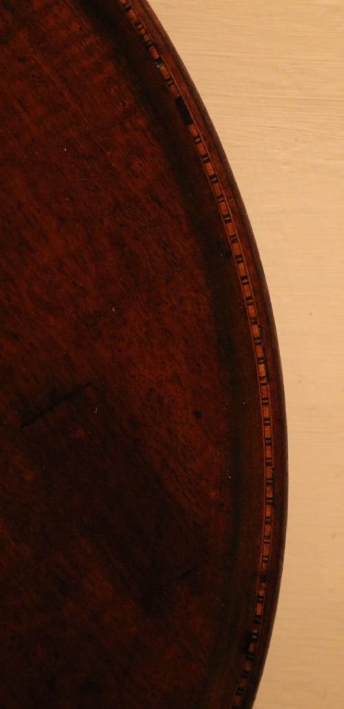 GEORGIAN CIRCULAR MAHOGANY WINE TRAY WITH INLAID DECORATION CIRCA 1790 - ADDITIONAL PHOTO 2