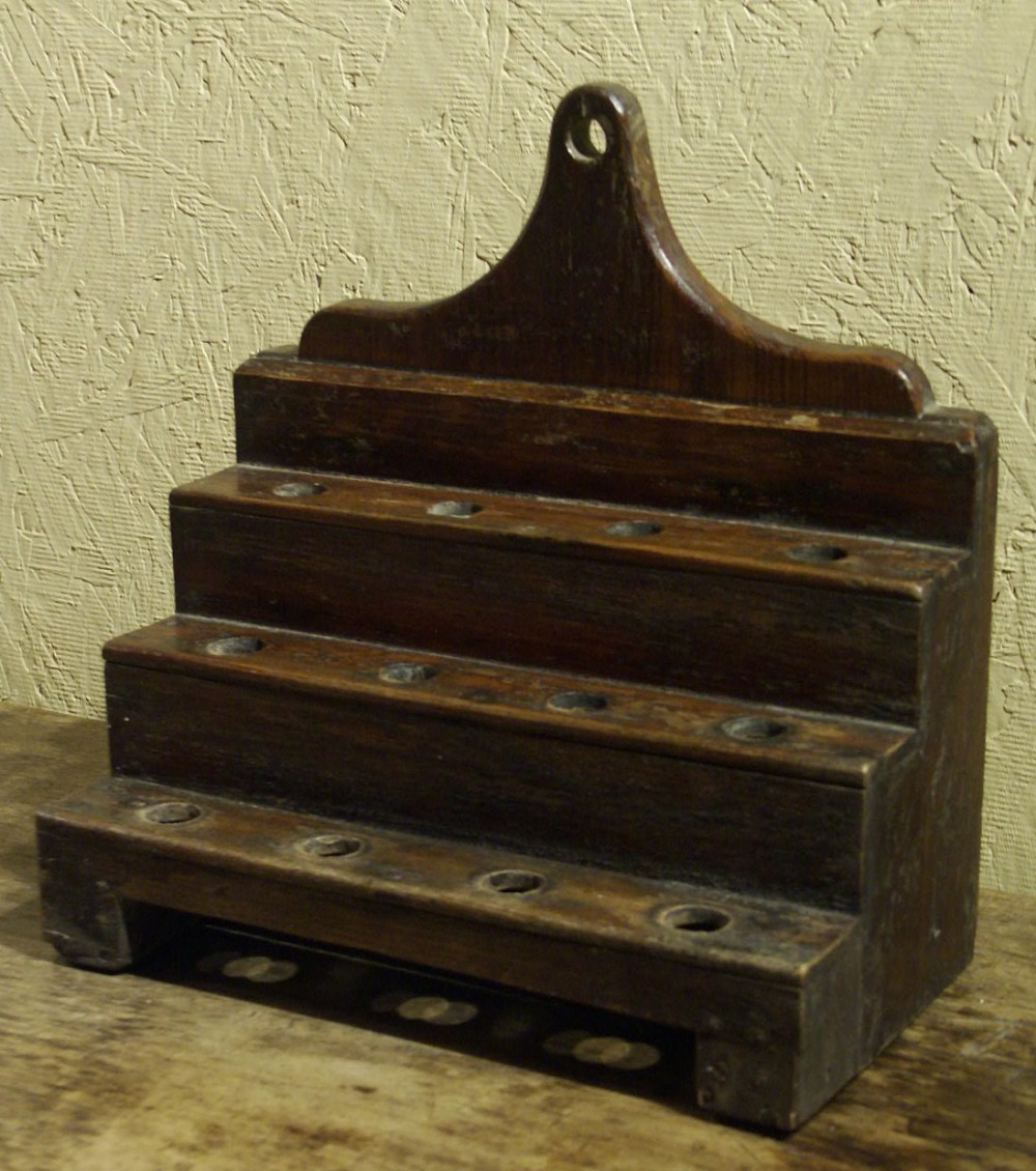 Welsh treen spoon rack, nineteenth century