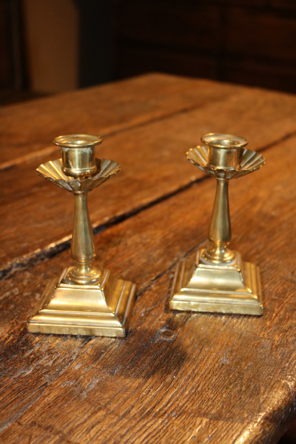 Collection of Brass Candlesticks, circa 1900 View IV