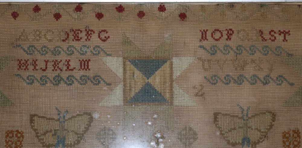 Welsh Victorian Woolwork Sampler, Dated 1897 View VII