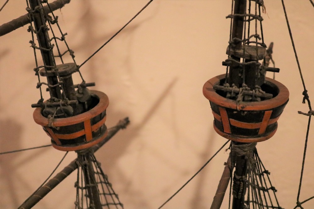 Model of the Elizabethan Ship, the Golden Hind, circa 1900 View IV