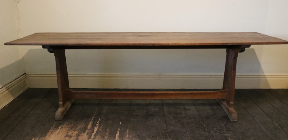 Arts and Crafts Oak Medieval-style Dining or Serving Table, circa 1900. View III