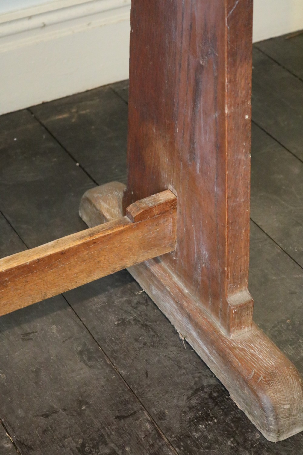 Arts and Crafts Oak Medieval-style Dining or Serving Table, circa 1900. View VII