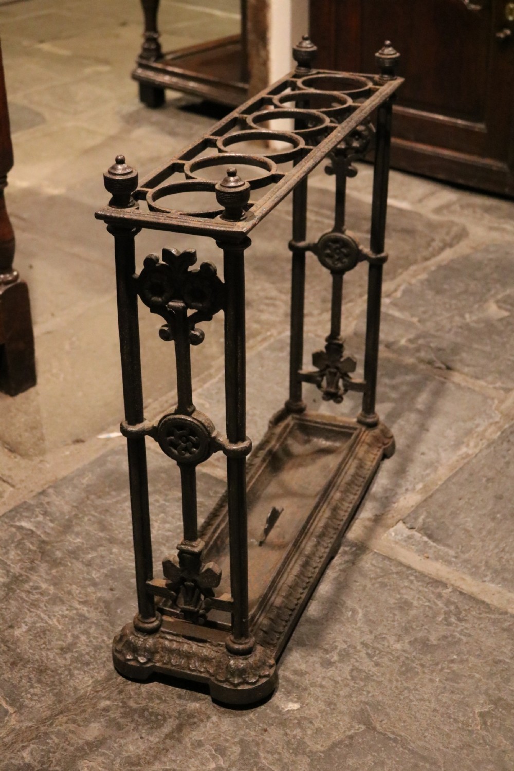 Original Victorian Cast Iron Umbrella or Walking Stick Stand, circa 1880 View VI