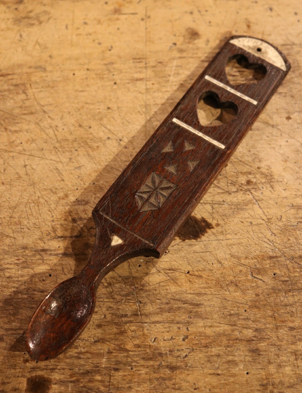 Welsh Lovespoon of First World War and Welsh Guards Interest,  Inscribed 