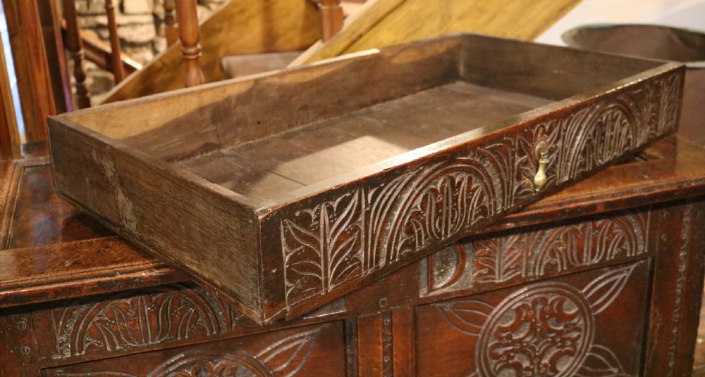 Welsh Oak Chest or Coffer of Small Proportions, c.1640 View V