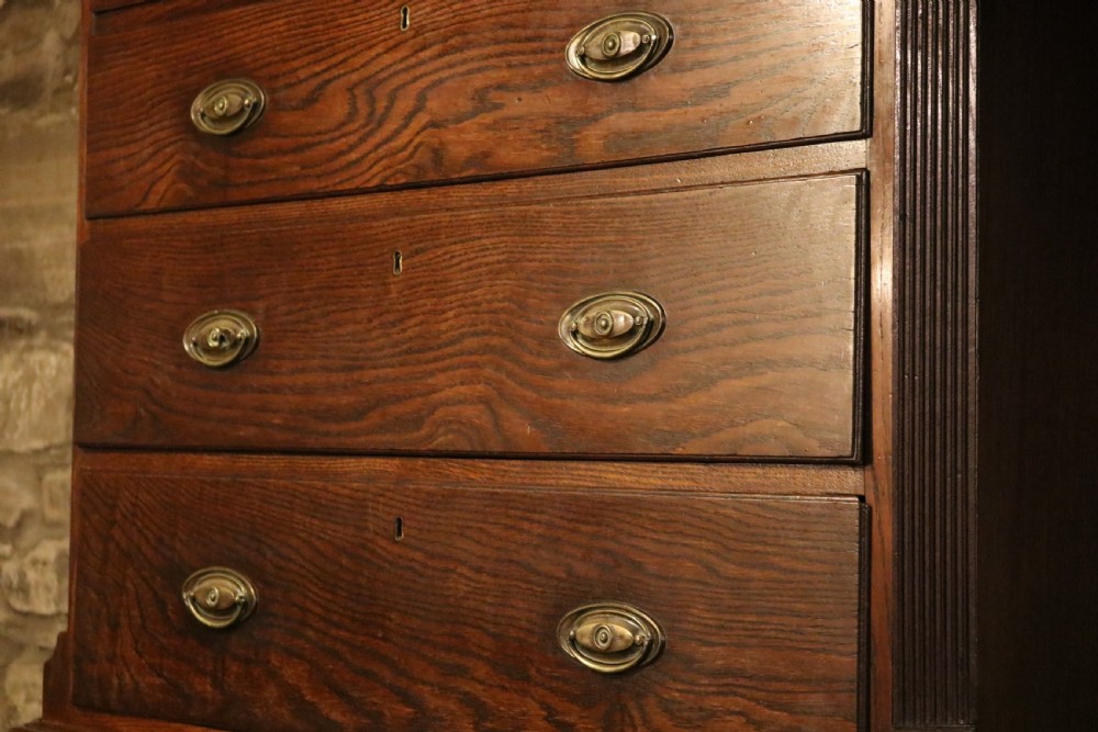 Welsh Oak Tallboy Chest, circa 1770 View V