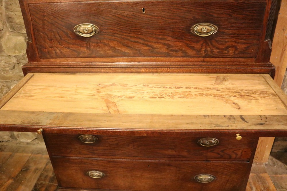 Welsh Oak Tallboy Chest, circa 1770 View VIII