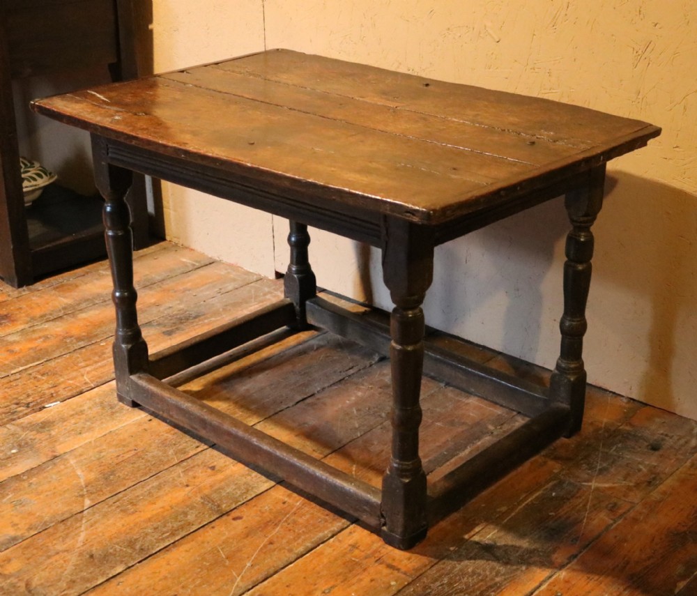 Early Welsh Oak Low Centre Table, circa 1660