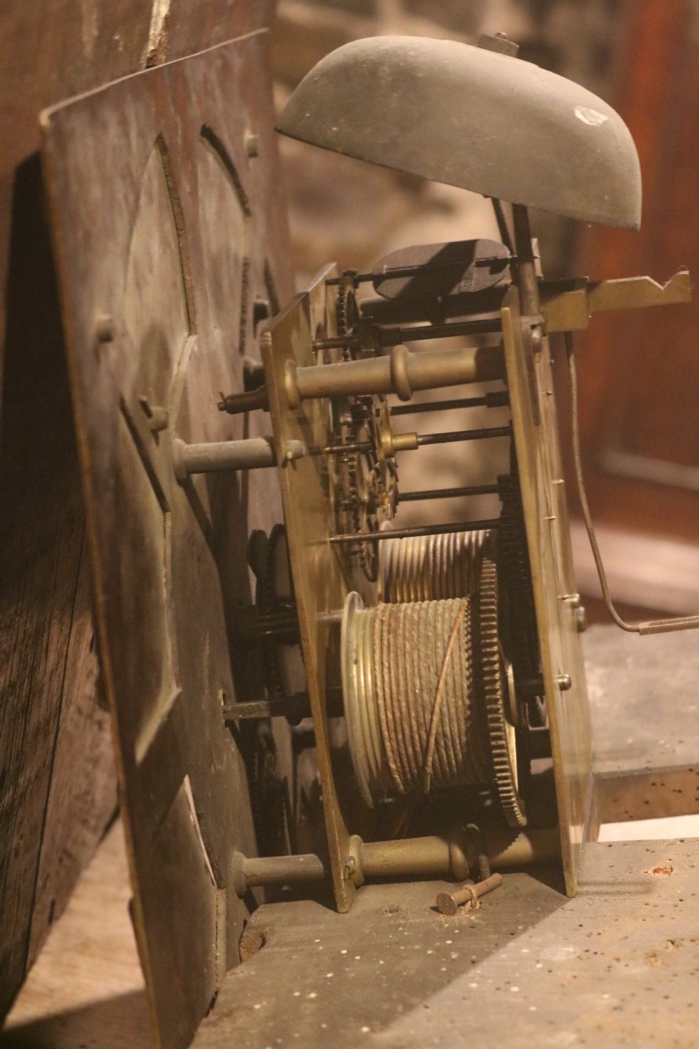 Rare Welsh Longcase Clock in Yew-wood Case, by George Jackson, Llanrwst, circa 1780 View XII