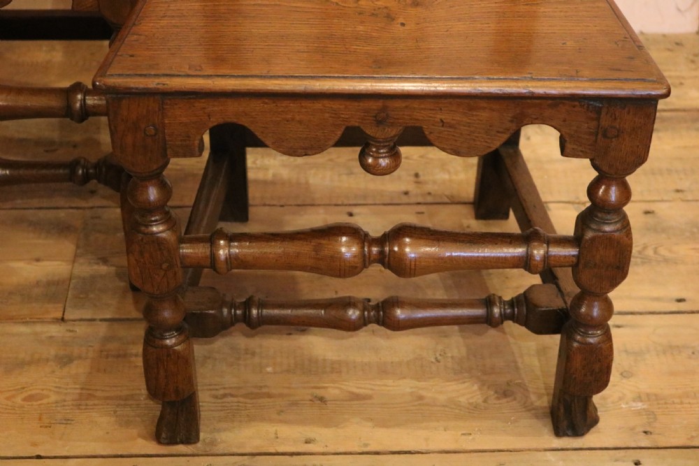 Fine Pair of Welsh Oak Chairs, circa 1730 View IV