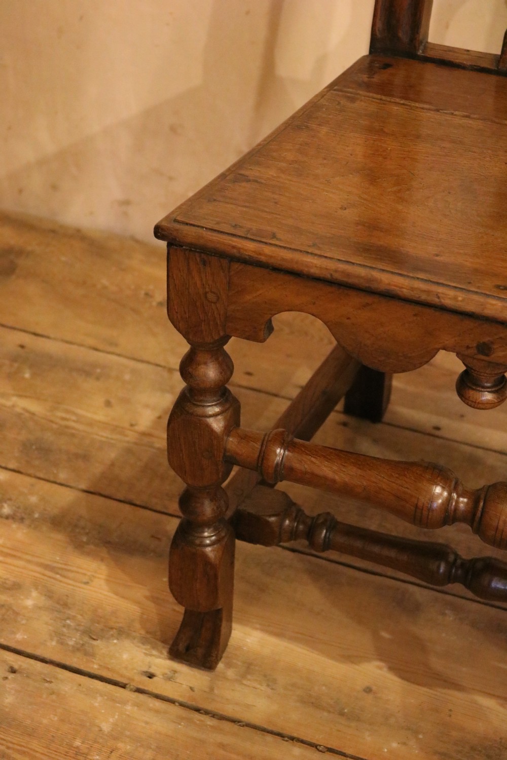 Fine Pair of Welsh Oak Chairs, circa 1730 View V