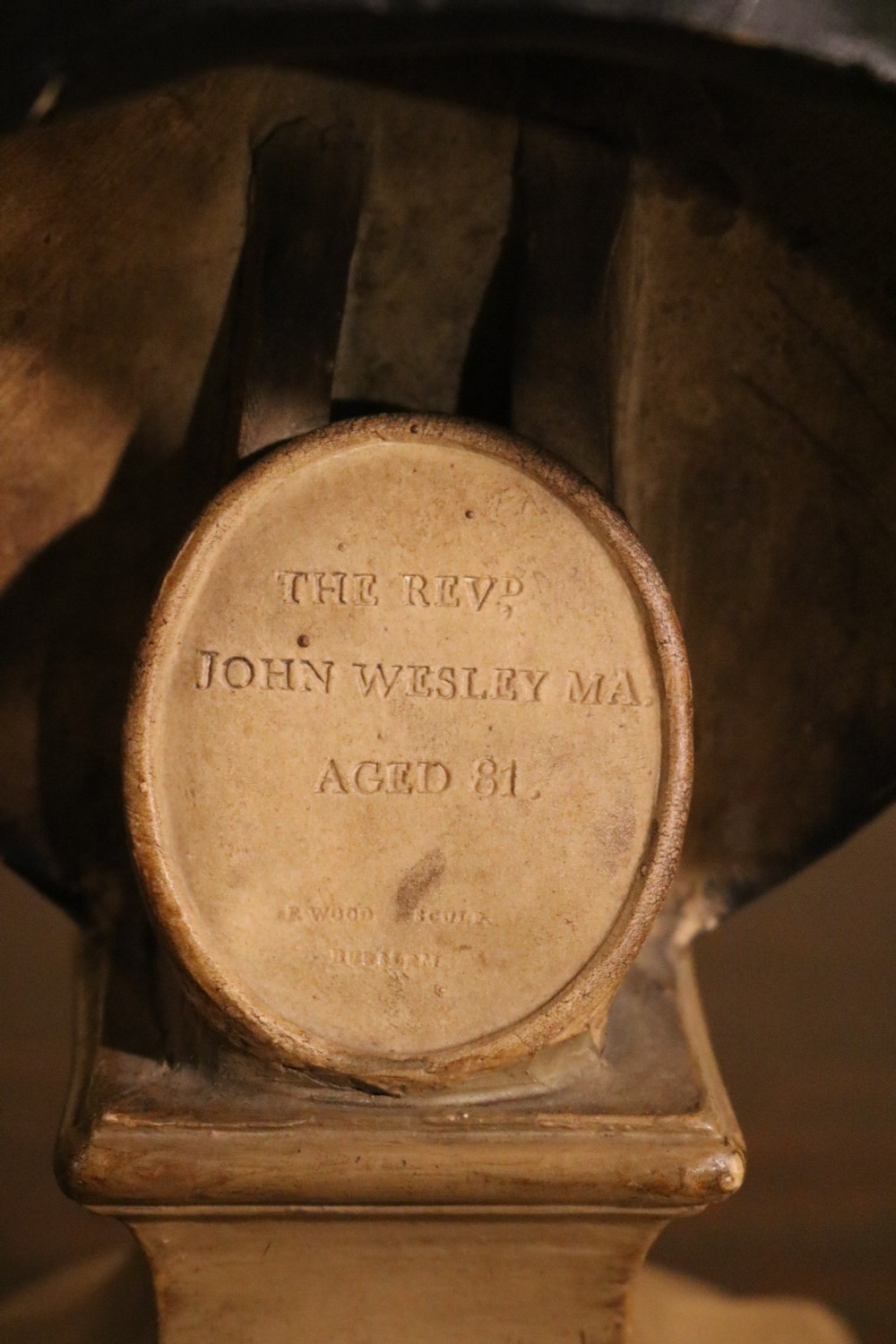Rare Staffordshire Earthenware Bust of John Wesley by Enoch Wood, circa 1784 View VI