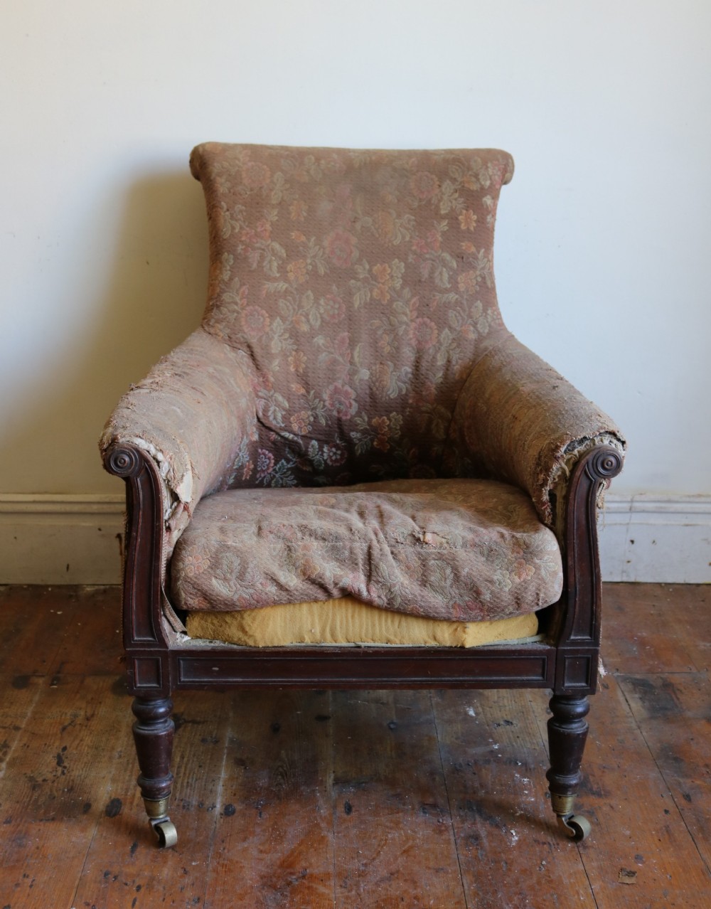 Georgian Gentleman's Mahogany Library Chair, circa 1800