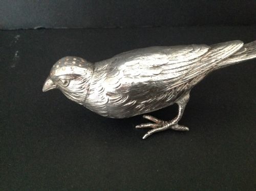 ANTIQUE CAST SILVER NOVELTY PEPPERPOT - 1926