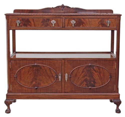 fig 2. Georgian Revival mahogany dumb waiter buffet
