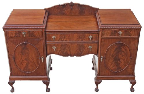 Georgian Revival Mahogany Chiffonier Sideboard