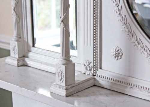 fig 2. Late 19th Century Robert Adam palladian overmantle mirror
