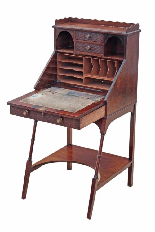 fig 2. Edwardian mahogany ladies bureau writing desk table