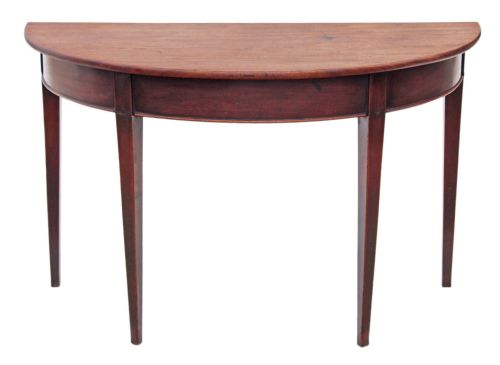 fig 1. Georgian mahogany side table console demi-lune