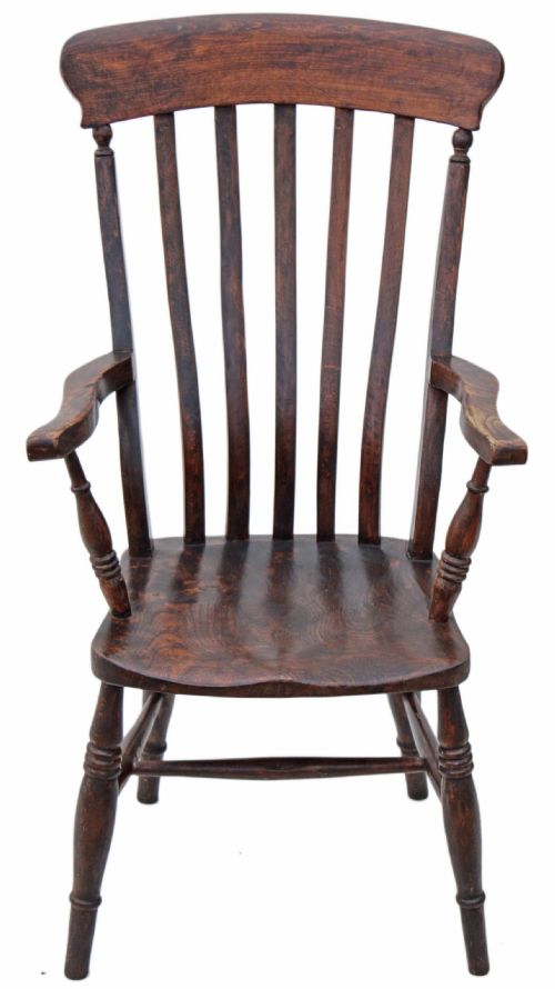 fig 1. Victorian Windsor armchair Grandad chair hall