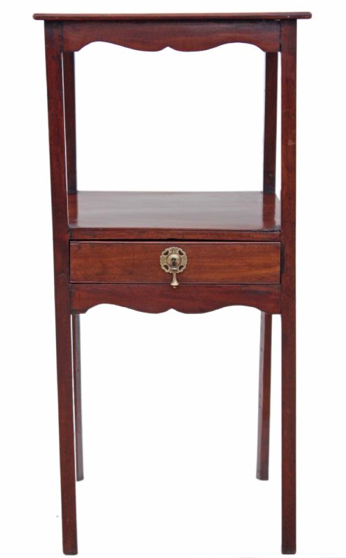 fig 1. Georgian mahogany bedside cupboard table cabinet washstand