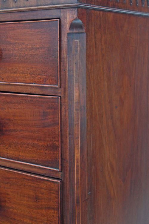 fig 2. Georgian mahogany tallboy chest on chest of drawers