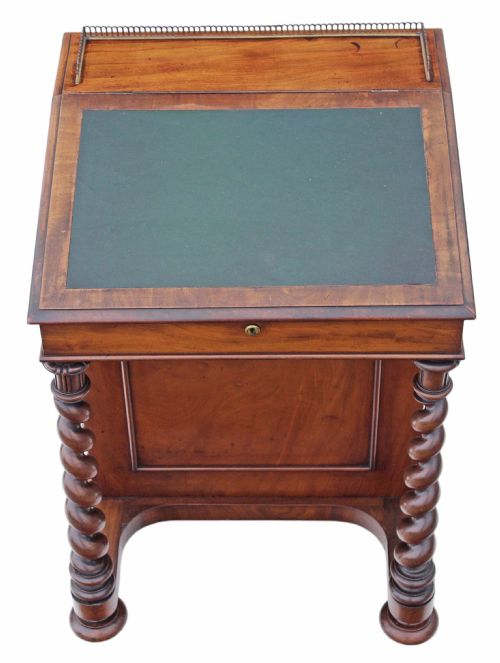 fig 1. William IV walnut davenport desk