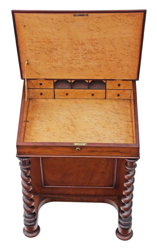 fig 2. William IV walnut davenport desk