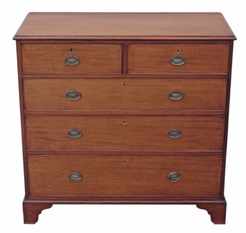 fig 1. Georgian mahogany chest of drawers