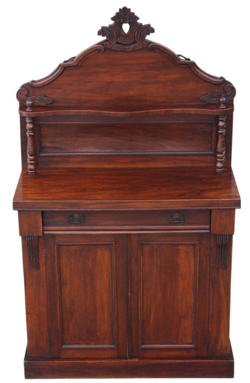 Small Victorian Walnut Chiffonier Sideboard