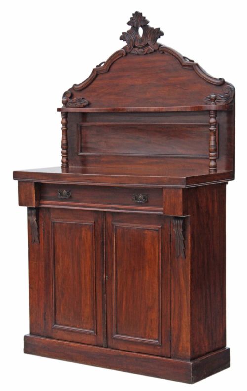fig 1. Small Victorian walnut chiffonier sideboard