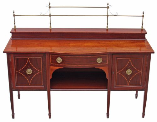 fig 1. Edwardian Sheraton inlaid mahogany chiffonier sideboard