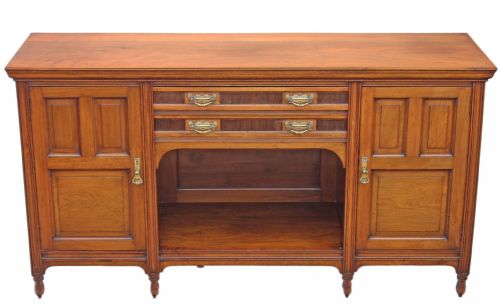 Large Victorian Walnut Chiffonier Sideboard