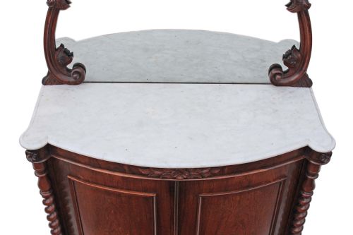 fig 1. Small Victorian rosewood credenza chiffonier sideboard