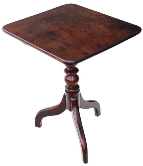 Georgian Mahogany Tilt Top Supper Tea Table
